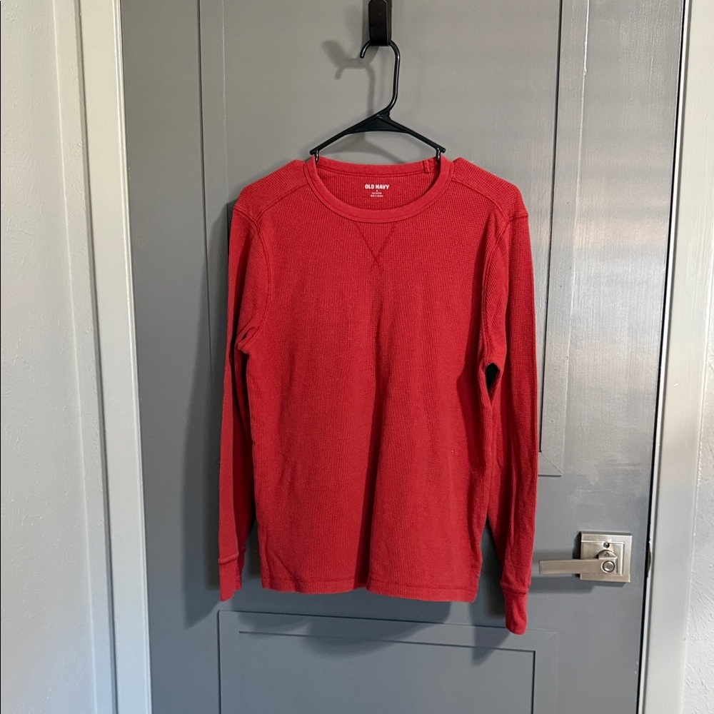 Old Navy Vibrant Red Crewneck Top